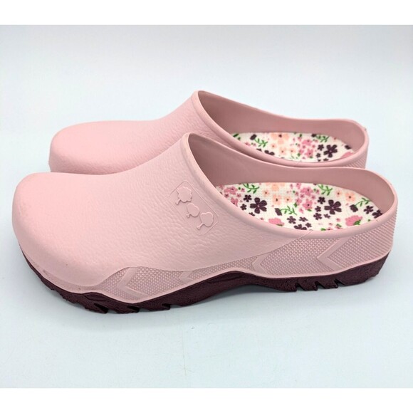Gardenline Womens Pink Rubber Garden Clogs Size 9/10 Rain Outdoors Slip On - Picture 8 of 12